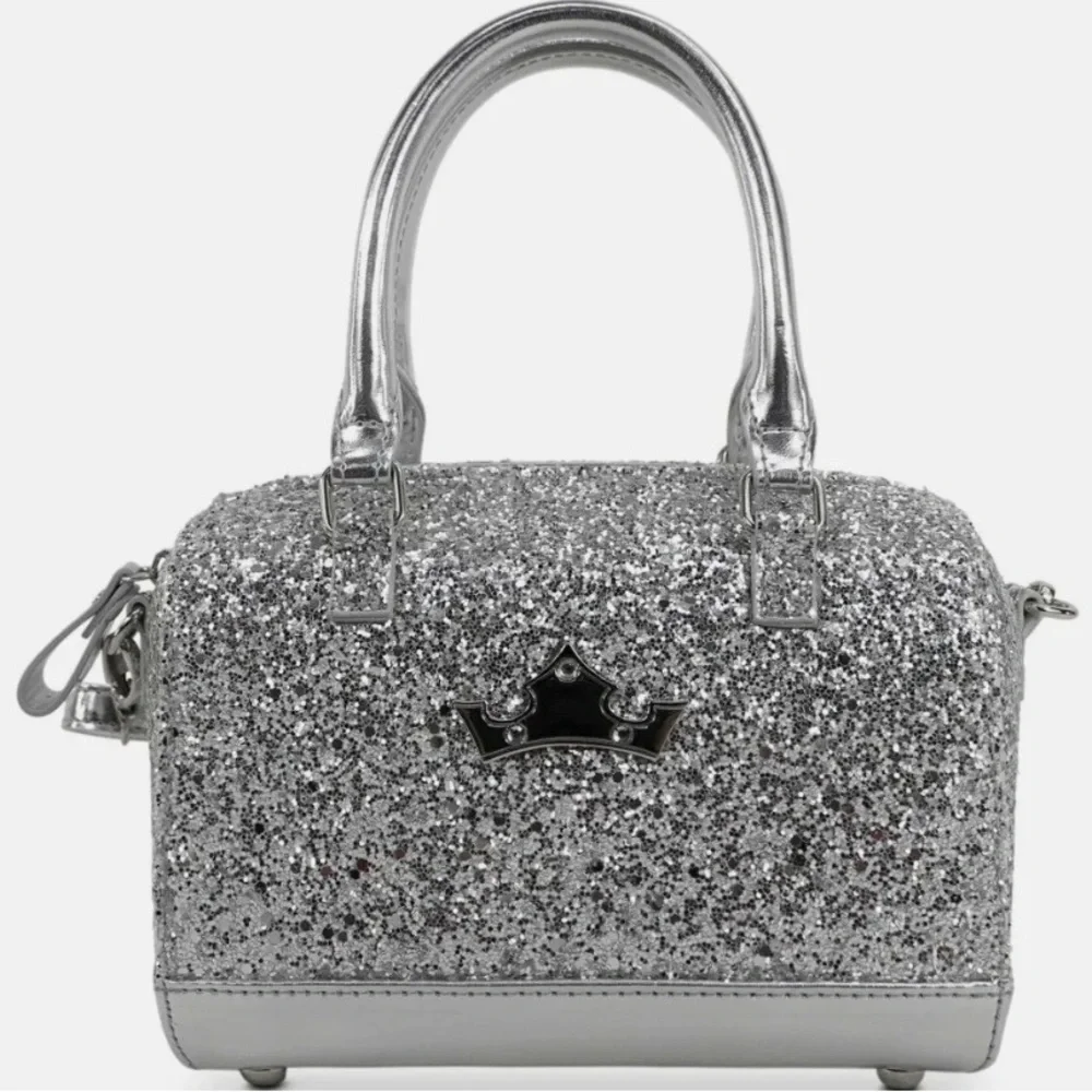 Disney Princess silver glitter purse w/ mermaid fidget toy NEW